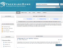 Tablet Screenshot of freewarehome.com